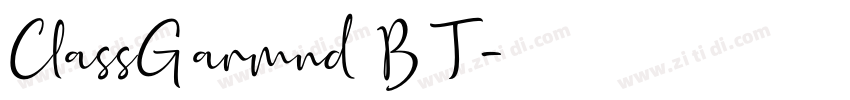 ClassGarmnd BT字体转换